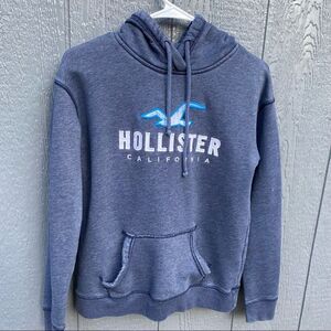 Hollister California Pullover Blue Sweatshirt Hoodie S